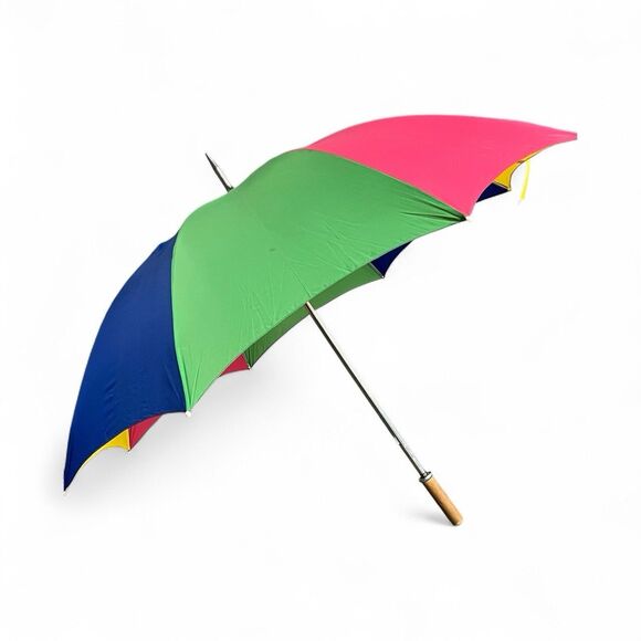 Old Course Golf Umbrella Fox Frame  England Master   27” Multi-color Wicking Fab - Picture 1 of 12